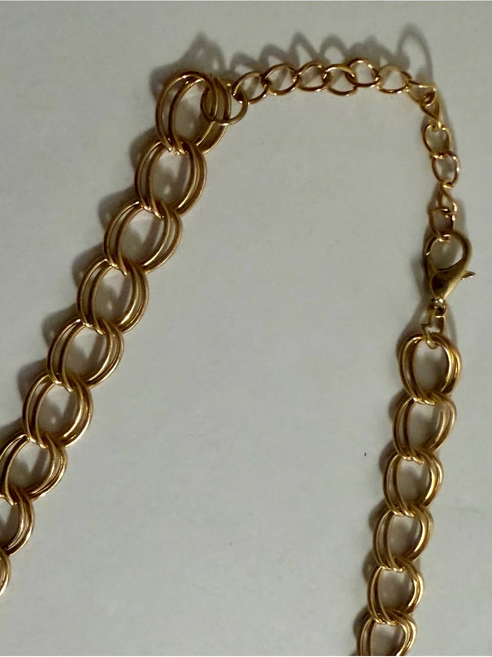 Gold Tone Black Teardrop Orange Beaded Layered Bib Statement Chunky Necklace VG